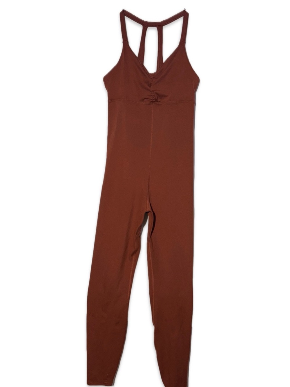 Gilly Hicks Solid Brown One-Piece Jumpsuit - Strappy Back